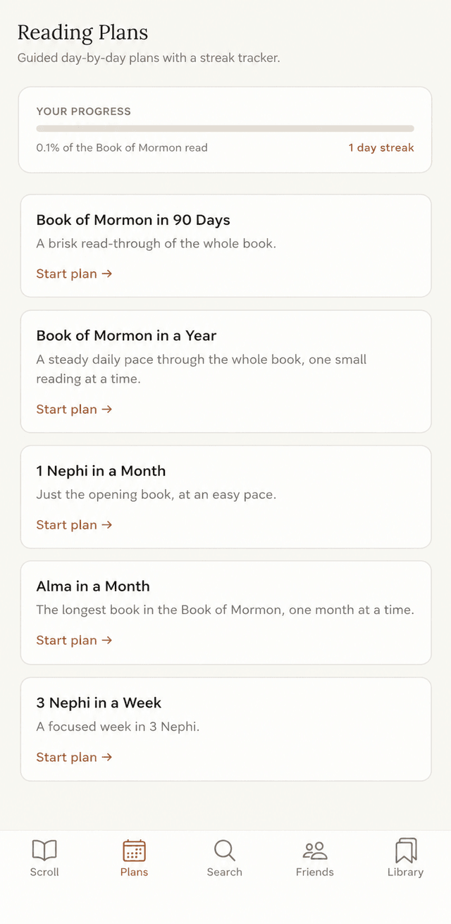 Scroll the Book of Mormon screenshot 2